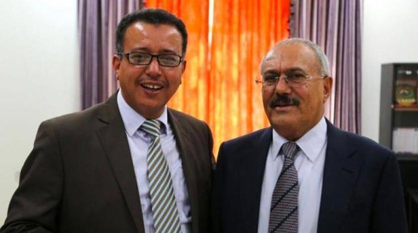 المسوري مع الرئيس الراحل علي عبدالله صالح