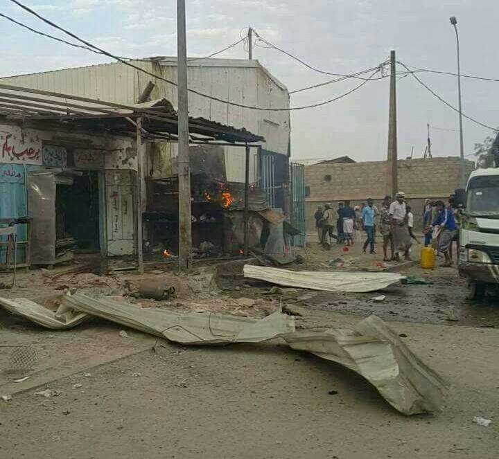 قصف سابق للحوثيين على مأرب - إرشيف