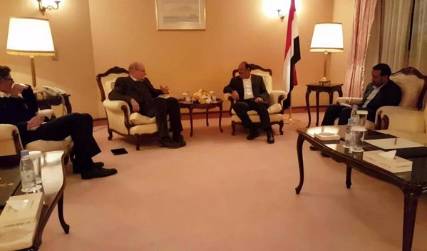 اللواء علي محسن الأحمر يناقش مستجدات الأوضاع في اليمن مع السفير الألماني