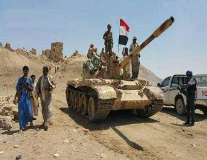 الشرعية تدحر المتمردين في محيط تعز