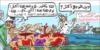 كاريكاتير | الوجع العربي الأكبر
