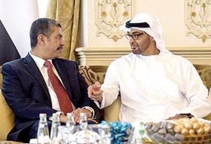 في اتصالٍ مع خالد بحاح .. محمد بن زايد يؤكد استمرار دعم الإمارات للحكومة الشرعية ضد العصابات المتمردة