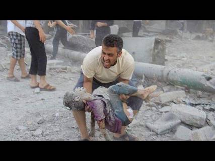 نظام الأسد يستمر في جرائم الإبادة في حلب وهاشتاج "حلب تحترق" باللون الأحمر الأكثر تداولاً عالمياً