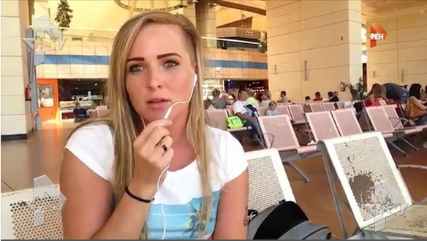 فتاة تنجو بأعجوبة من كارثة الطائرة الروسية في سيناء .. (فيديو)