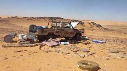  طيران التحالف يقصف موكب لقيادي حوثي بالجوف