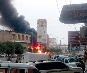 النيران تلتهم أسواق التمرد السوداء